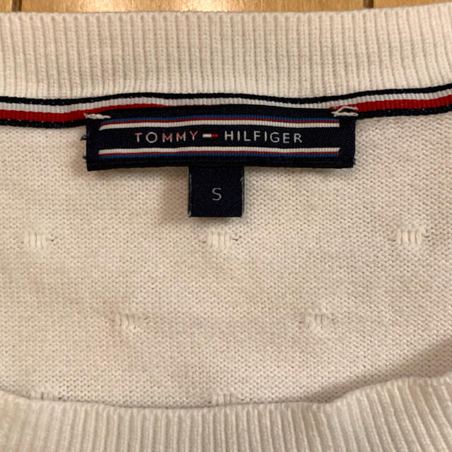 TOMMY HILFIGER(トミーヒルフィガー)のトミーヒルフィガー　綿100％セーターレディース  S レディースのトップス(ニット/セーター)の商品写真