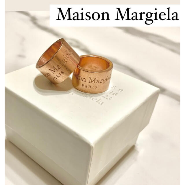 Maison Martin Margiela - 新品未使用 メソンマルジェラ ロゴ リング ローズゴールド Sサイズの通販 by  OLCENE｜マルタンマルジェラならラクマ