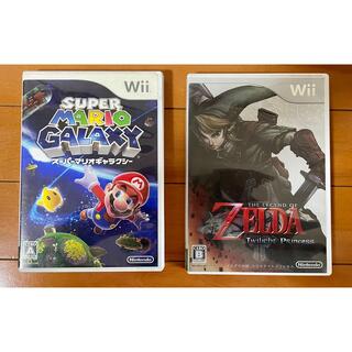 Wii - Wii 空箱　スーパーマリオギャラクシー、ゼルダの伝説 トワイライトプリンセス