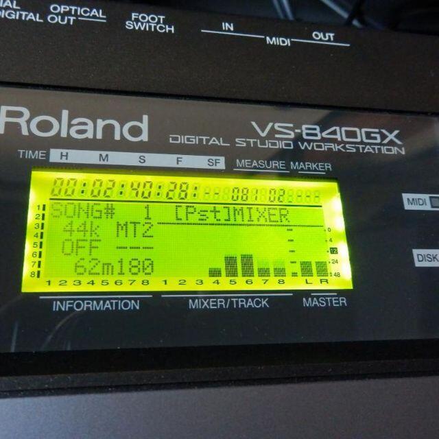 Roland(ローランド)の❤️動作★日本製★ローランド★VS-840GX★DTM★MA-5Aスピーカー付き 楽器のレコーディング/PA機器(MTR)の商品写真