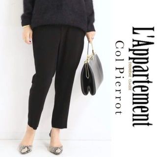 アパルトモンドゥーズィエムクラス(L'Appartement DEUXIEME CLASSE)の新品同様 Col Pierrot ジョーゼットパンツ 完売(クロップドパンツ)