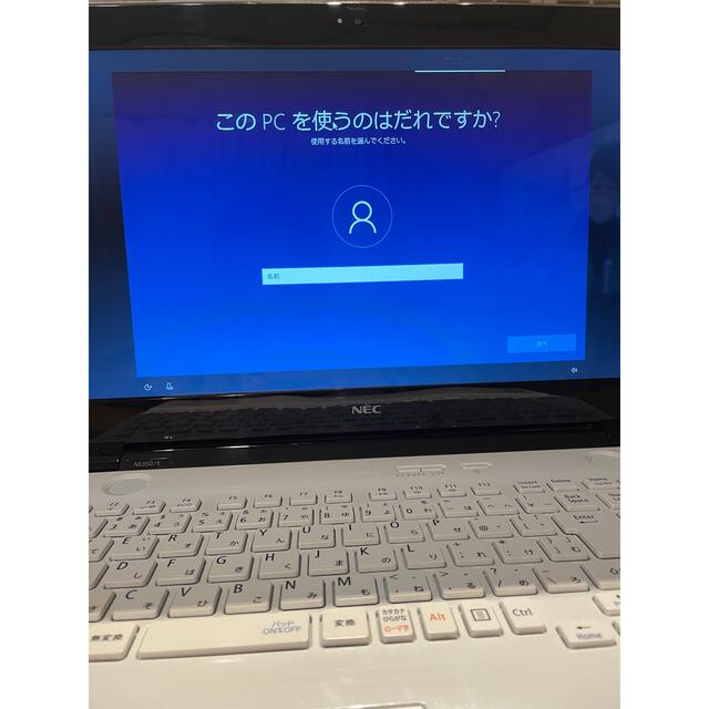 NEC(エヌイーシー)のNEC　PC-NS350EAW　ノートパソコン　LAVIE スマホ/家電/カメラのPC/タブレット(ノートPC)の商品写真