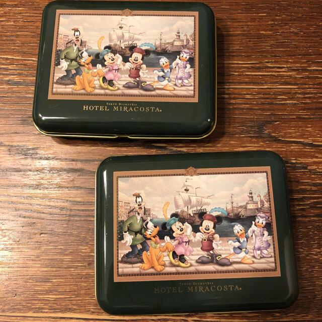 Disney(ディズニー)のホテルミラコスタ アメニティ缶 2個 エンタメ/ホビーのおもちゃ/ぬいぐるみ(キャラクターグッズ)の商品写真