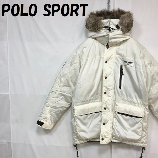 【希少】POLO SPORTS ダウンジャケット　リバーシブル　ブラック　L