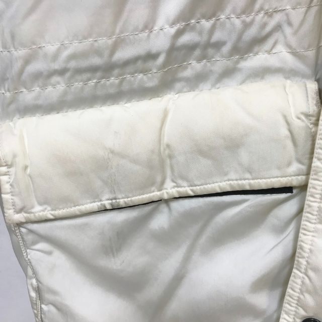 POLO RALPH LAUREN(ポロラルフローレン)のポロ スポーツ ダウンジャケット ロゴマーク ホワイト サイズM フード付き メンズのジャケット/アウター(ダウンジャケット)の商品写真