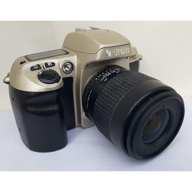 Nikon(ニコン)のフィルム一眼入門機・取説付きのNikon F60（試写済です） スマホ/家電/カメラのカメラ(フィルムカメラ)の商品写真