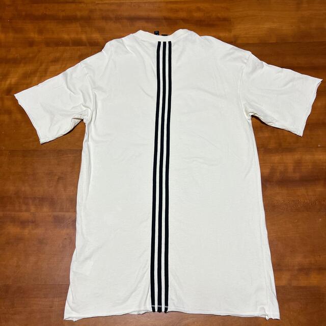 adidas(アディダス)のadidas 白Tシャツ サイズM レディースのトップス(Tシャツ(半袖/袖なし))の商品写真