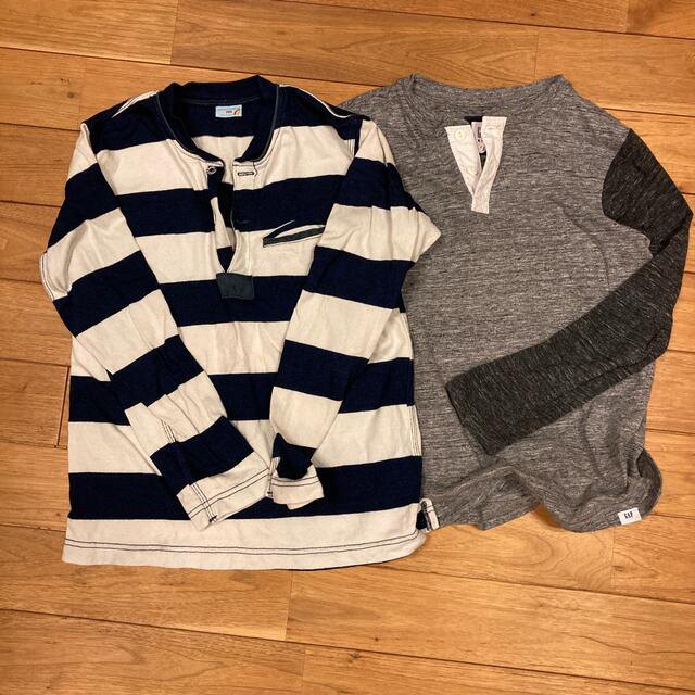 LOGOS(ロゴス)のGAP  kids、Logos 長袖　130cm〜140cm 4着纏め売り キッズ/ベビー/マタニティのキッズ服男の子用(90cm~)(Tシャツ/カットソー)の商品写真