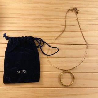 シップス(SHIPS)の【SHIPS】ネックレス　ゴールド　リング(ネックレス)