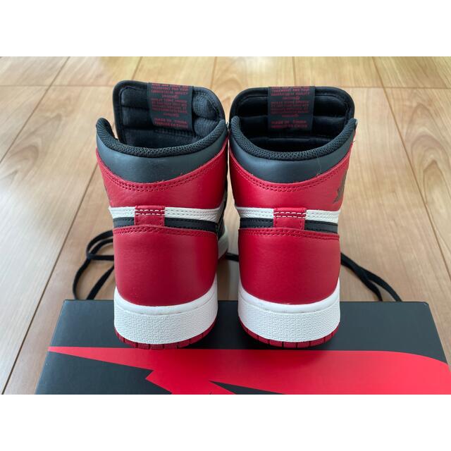 Jordan1 Retro High Bred Toe ブレッドトゥ つま赤