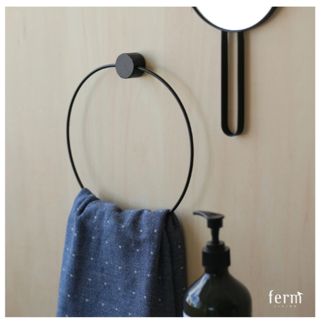 ferm LIVING ファームリビング  タオルハンガー(ブラック)