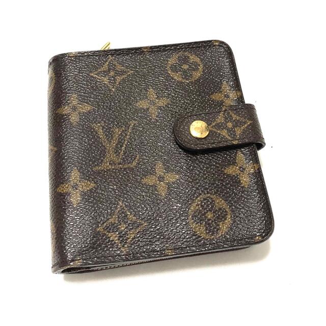 LOUIS VUITTON - ルイヴィトン 二つ折り財布 モノグラム コンパクト ...