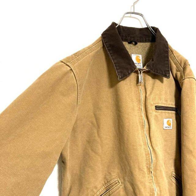 carhartt(カーハート)の●カーハート●アメリカ古着ダック地デトロイドジャケットベージュキャメルレディース レディースのジャケット/アウター(ブルゾン)の商品写真