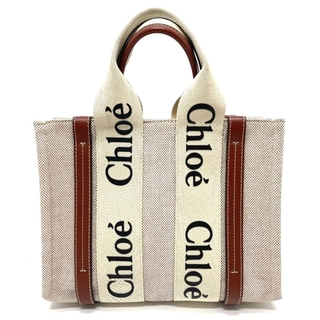 Chloe - クロエ CHC21US385 ロゴ ウッディスモール ハンドバッグ トートバッグ