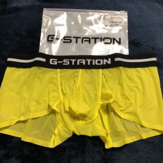 G-STATION ボクサーパンツ XLサイズ　イエロー(ボクサーパンツ)