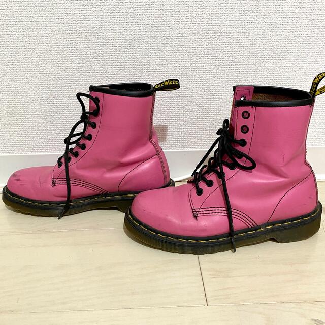 Dr.Martens(ドクターマーチン)のドクターマーチン　8ホール　ピンク　UK5(24cm) レディースの靴/シューズ(ブーツ)の商品写真