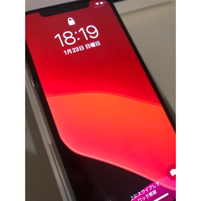 iPhone X 64GB シルバー　白