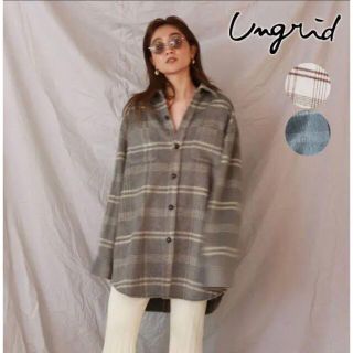 アングリッド(Ungrid)のアングリッド　定価13200円　新品同様　チェックコート　ロングコート(ロングコート)