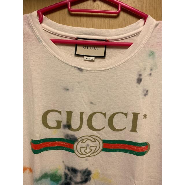 Gucci(グッチ)の正規 GUCCI グッチ タイダイ ロゴ Tシャツ メンズのトップス(Tシャツ/カットソー(半袖/袖なし))の商品写真