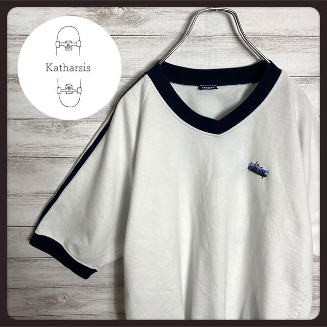 ステューシー ワンポイント 刺繍ロゴ 半袖 スウェット Tシャツ