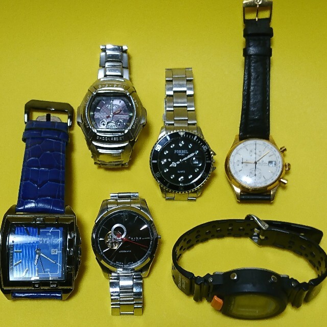 G-SHOCK(ジーショック)の腕時計まとめ売り BlOVA、Gショック、Furbo、NICOLE CLUB メンズの時計(腕時計(アナログ))の商品写真