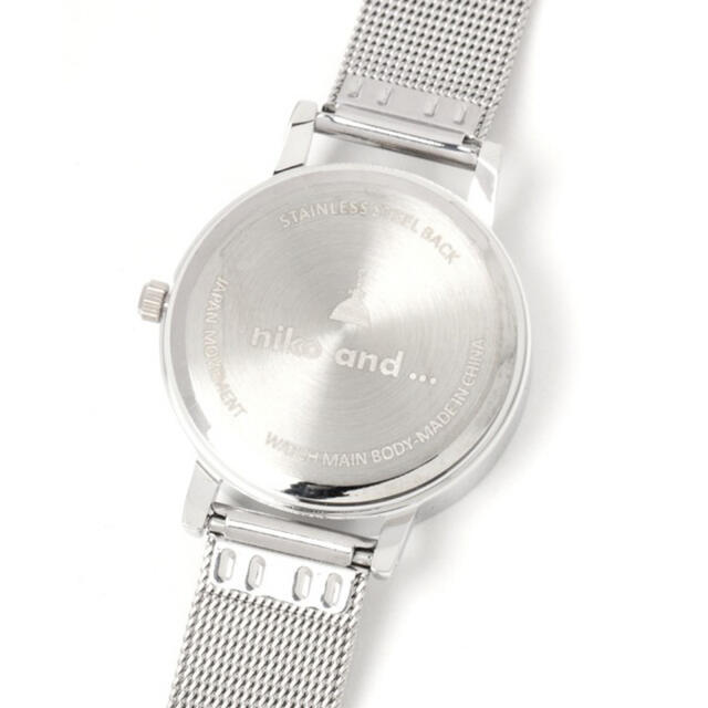 niko and...(ニコアンド)のラウンドメッシュメタルウォッチ レディースのファッション小物(腕時計)の商品写真