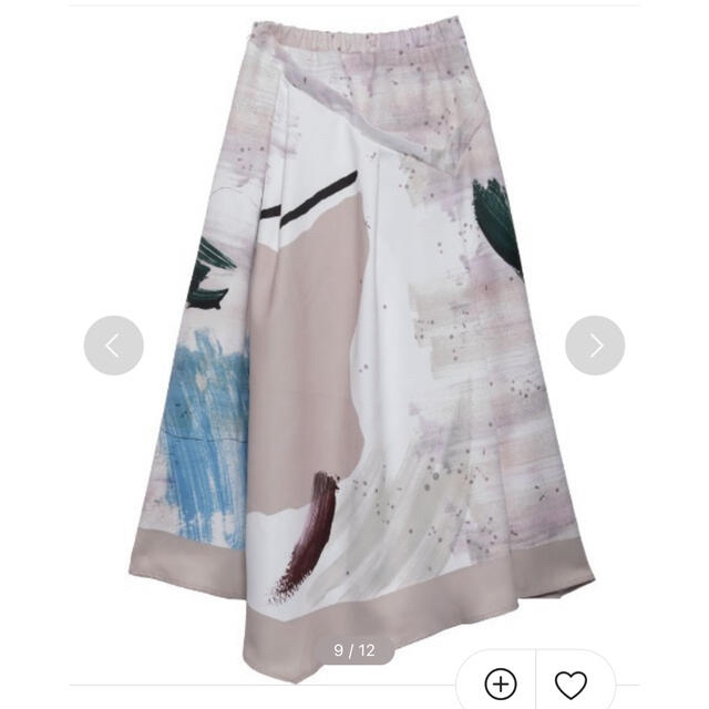 Ameri VINTAGE(アメリヴィンテージ)のAmeri vintage MARY PAINTING FLARE SKIRT レディースのスカート(ロングスカート)の商品写真