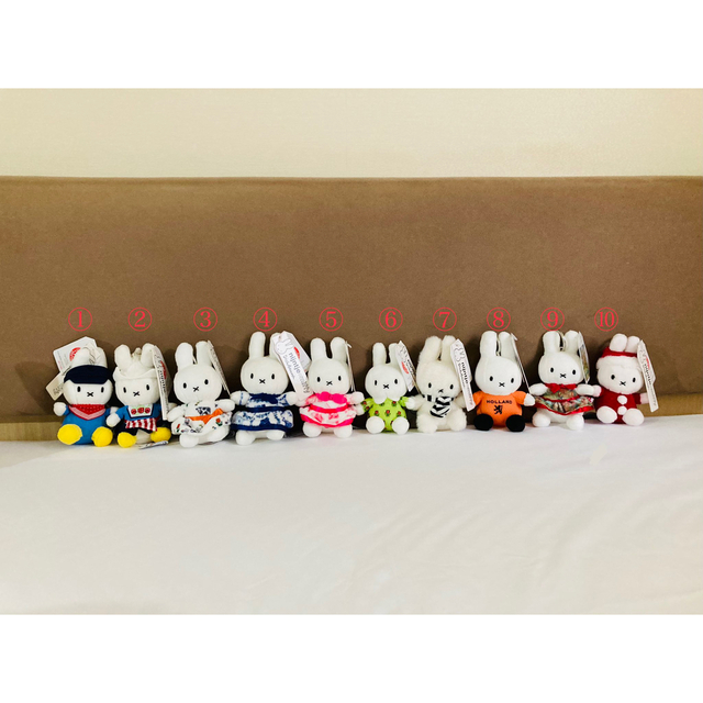 miffy(ミッフィー)の【ミッフィー】全10種セット★オランダ限定ボントントイズぬいぐるみキーリング レディースのファッション小物(キーホルダー)の商品写真