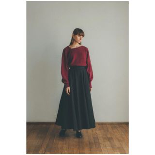 アメリヴィンテージ(Ameri VINTAGE)のCLANE VOLUME FLARE MAXI SKIRT(ロングスカート)