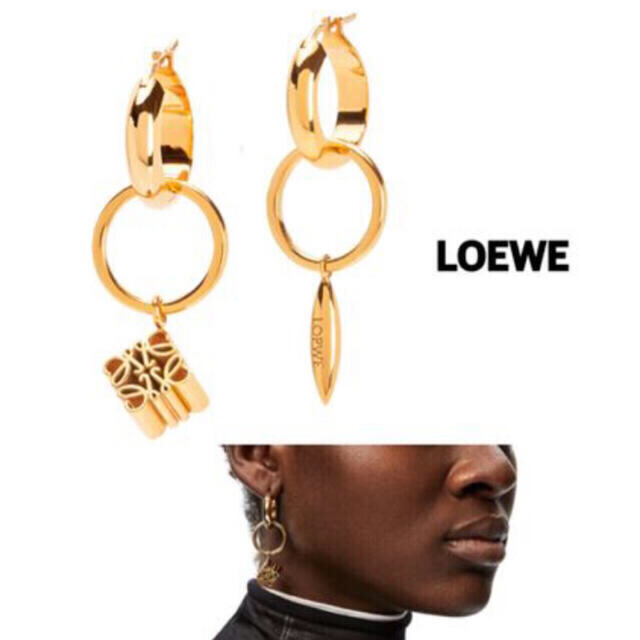 LOEWE(ロエベ)のロエベ　アシメントリックイヤリング レディースのアクセサリー(ピアス)の商品写真