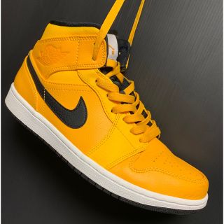 ナイキ(NIKE)のNIKE  AIR JORDAN 1 MID  イエローキャブ(スニーカー)