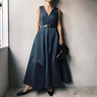 アメリヴィンテージ(Ameri VINTAGE)のLADY TUCK FLARE DRESS(ロングドレス)