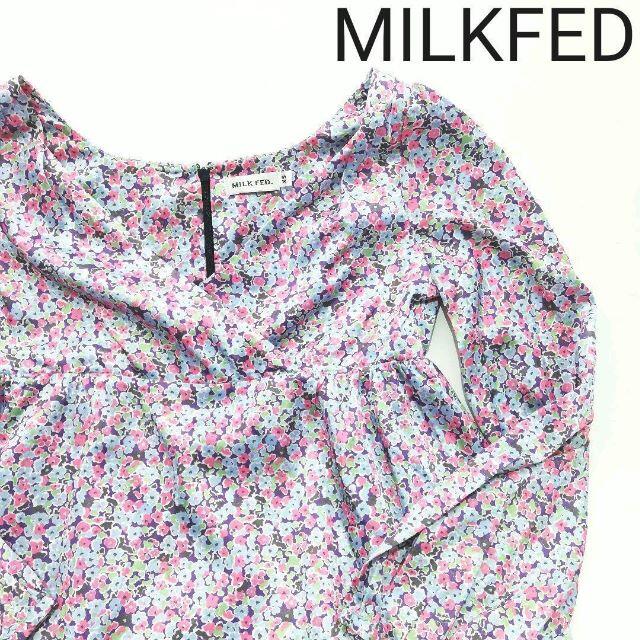 MILKFED.(ミルクフェド)のMILKFED ミルクフェド ワンピース 花柄 サイズ:XS レディースのワンピース(ミニワンピース)の商品写真