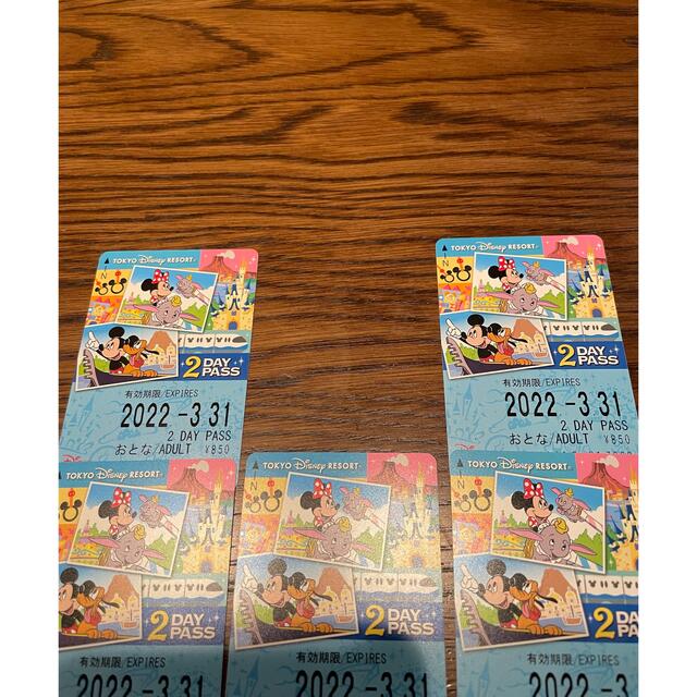 Disney(ディズニー)のディズニーリゾートライン　2day PASS チケットの施設利用券(遊園地/テーマパーク)の商品写真