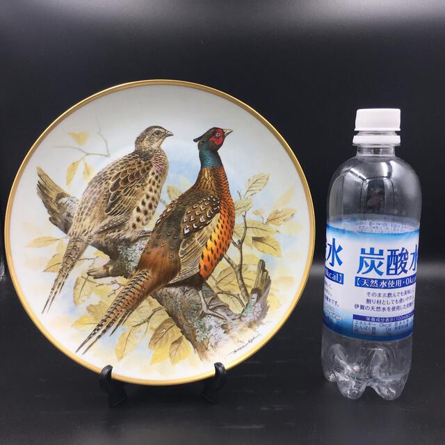 フランクリンポーセリン　飾り皿　猟鳥　鳥　コウライキジ　管7mpr