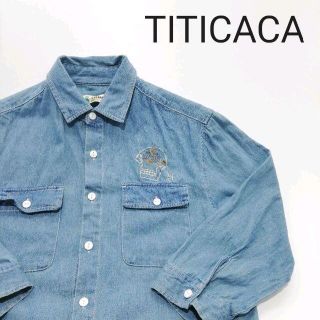 チチカカ(titicaca)のTITICACA チチカカ 七分丈シャツ スカイブルー サイズ:M(シャツ/ブラウス(長袖/七分))