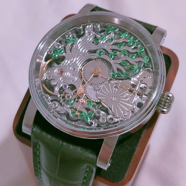 【最終値下げ】美品 シャウボーグウォッチ ツリーオブラック 手巻き 腕時計