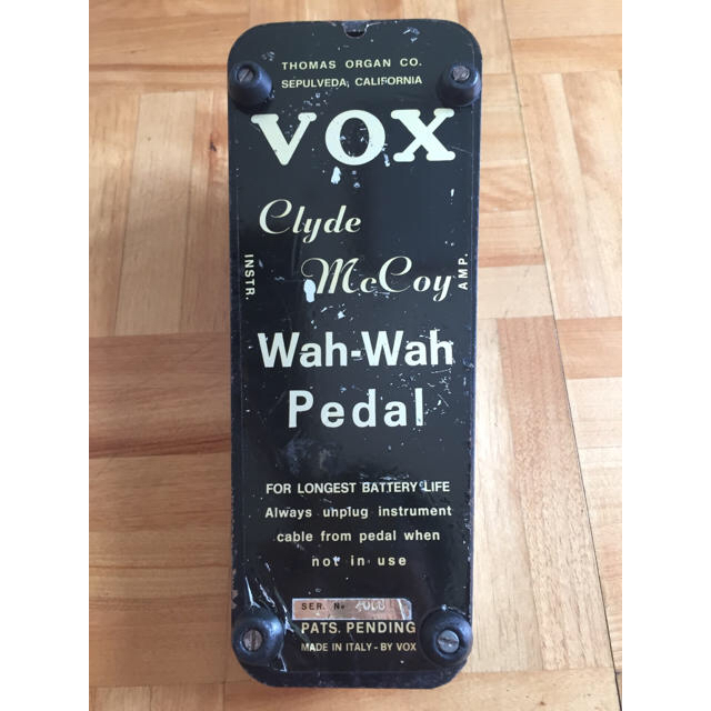 VOX(ヴォックス)のレア VOX clyde mccoy scriptワウ 楽器のギター(エフェクター)の商品写真