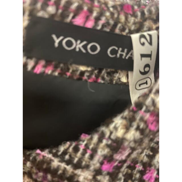 YOKO CHAN ツイードワンピース サイズ38 - ひざ丈ワンピース