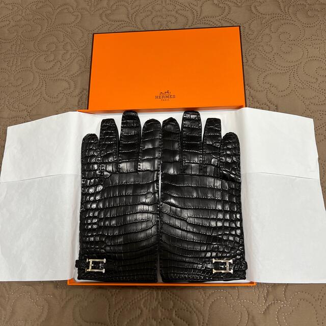 ♡ご専用♡エルメス　HERMES クロコダイル　グローブ　手袋8