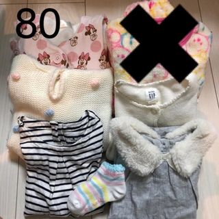 ベビーギャップ(babyGAP)の80 女の子　冬服　まとめ売り(ワンピース)