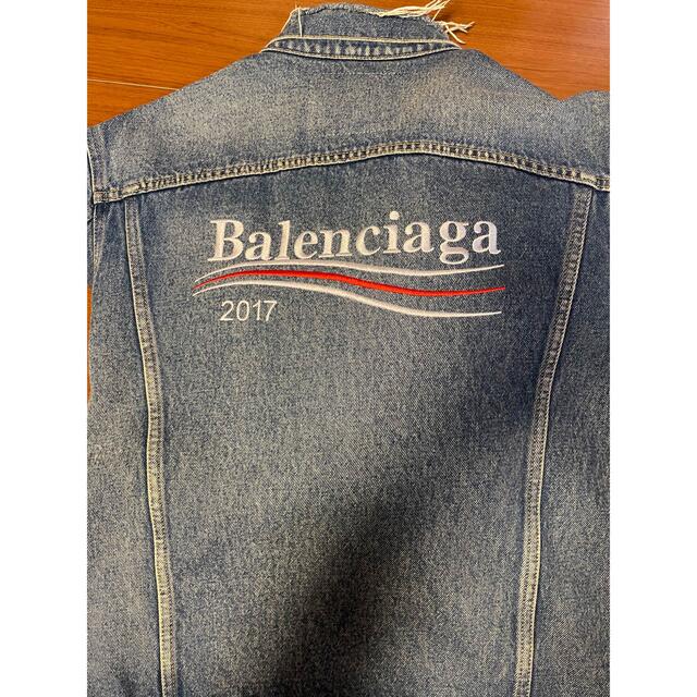 Balenciaga 17 A/W campaign logo デニムジャケット