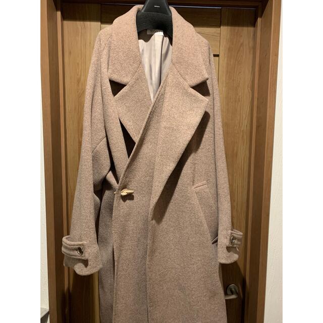 SUNSEA(サンシー)のFRONT LAYER LONG COAT(BROWN) メンズのジャケット/アウター(チェスターコート)の商品写真