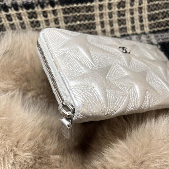 超美品★希少レア!!CHANEL★スターエンボス長財布★24番台