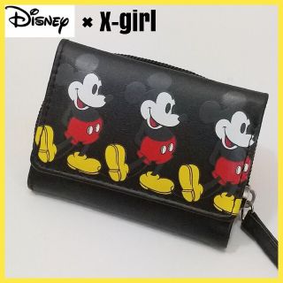 エックスガール(X-girl)の【未使用品】Disney × x-girl コラボ ミニウォレット ミッキー(財布)