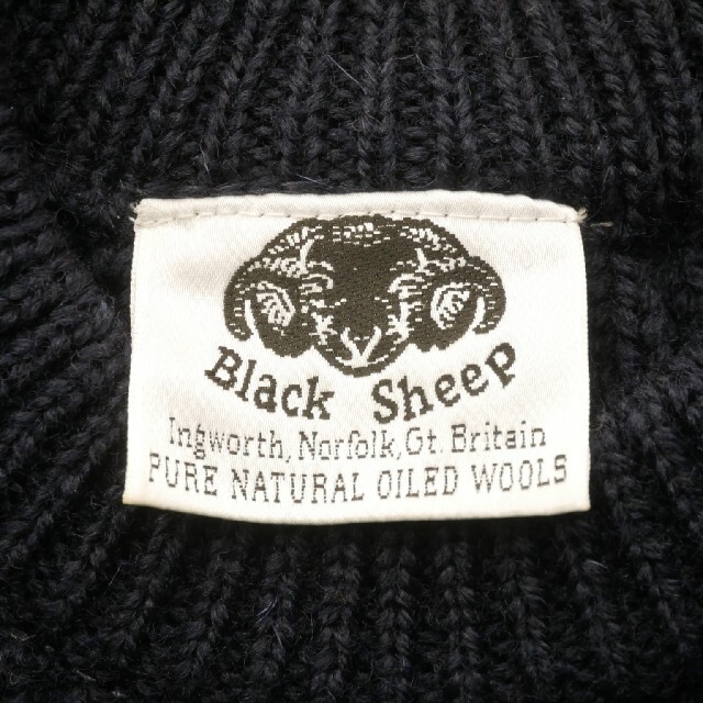 COMOLI(コモリ)のたち様専用　【BLACK SHEEP】ブラックシープ　ガンパッチ ニットセーター メンズのトップス(ニット/セーター)の商品写真