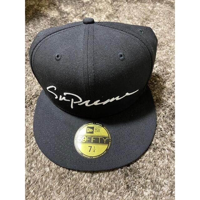 Supreme Classic Script New Era 7 1/4 BLK 1