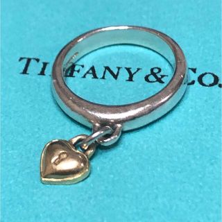 ティファニー(Tiffany & Co.)のレア品★ティファニー★750/925 K18 スイング ハートロック リング(リング(指輪))