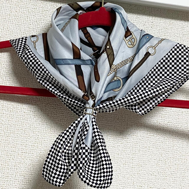 スカーフ⭐︎リング付き⭐︎ レディースのファッション小物(バンダナ/スカーフ)の商品写真