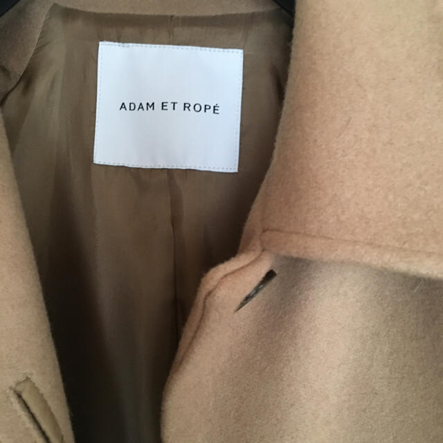 Adam et Rope'(アダムエロぺ)のウールステンカラーコート レディースのジャケット/アウター(ロングコート)の商品写真